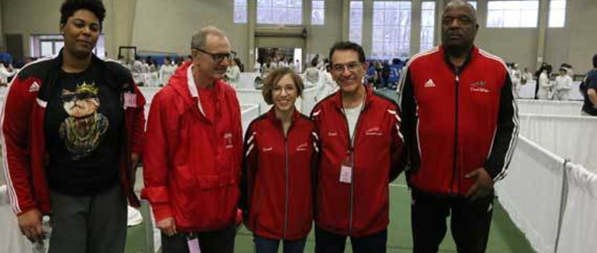 Columbia High School fencing coaches
