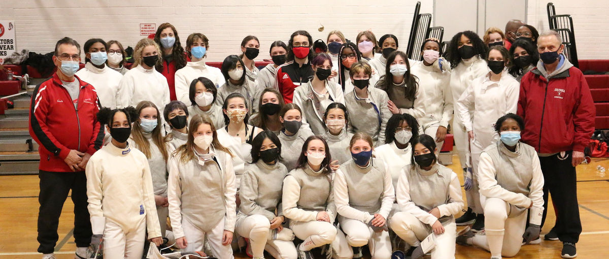 Columbia High School women's fencing team